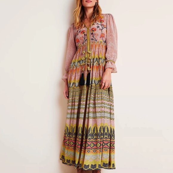 Anthropologie Bhanuni Jyoti Giorgia Maxi Dress - Picture 2 of 15